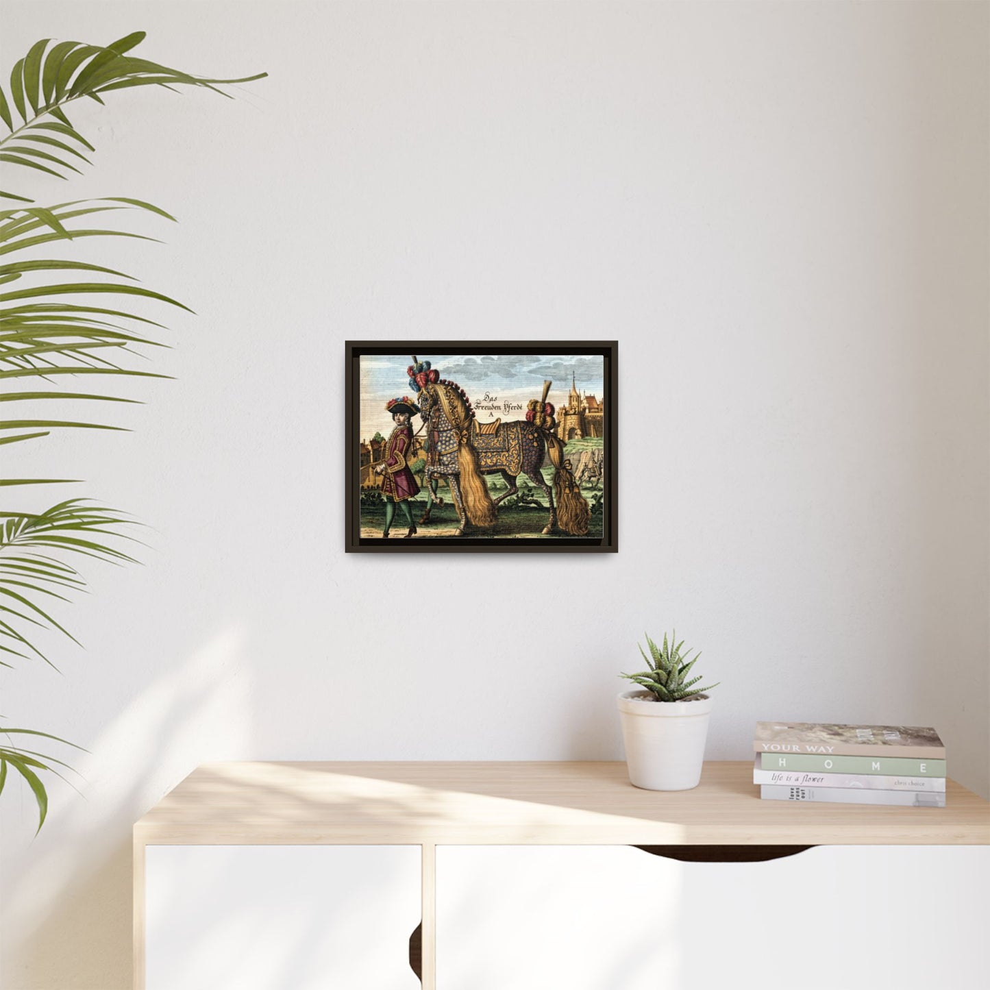 Das Freuden Pferde Matte Canvas Print — Framed Decorative Horse Art