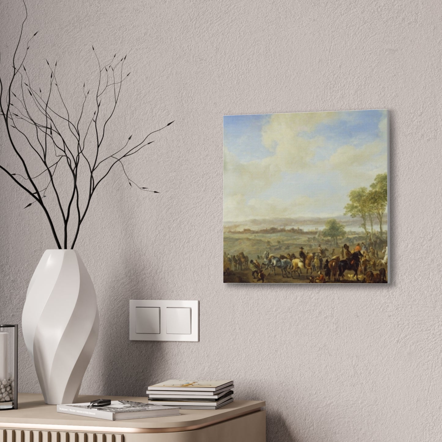 Classic Renaissance Horse Fair Canvas Print — Stretched 0.75" Wall Art