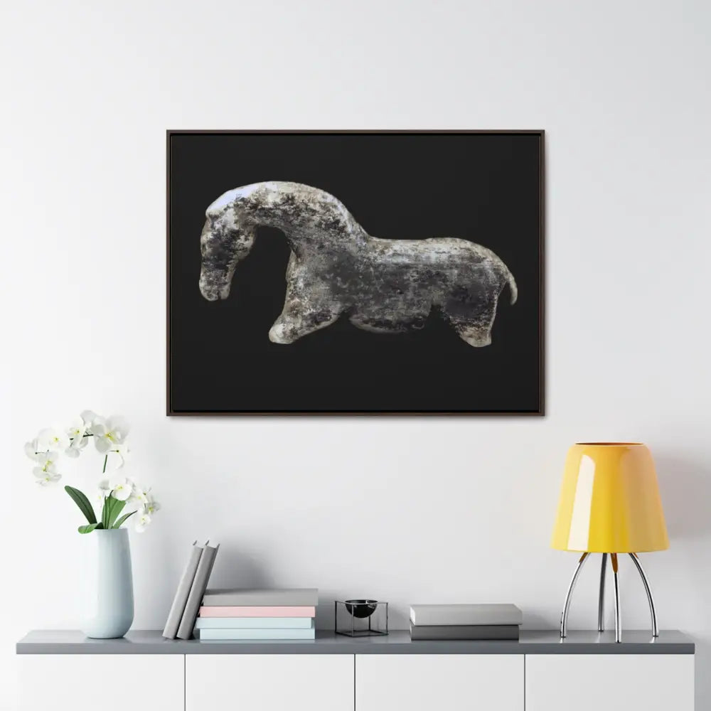 Canvas Wraps - The Vogelherd Horse Mammoth Tusk Sculpture - Canvas