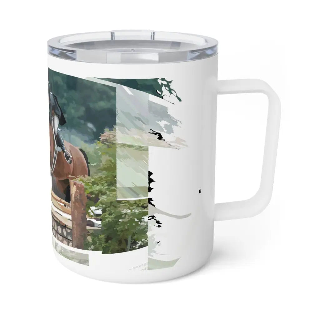 Coffee Mug - Show Hunter Derby Horse Photo Design - 10oz / White - Mug