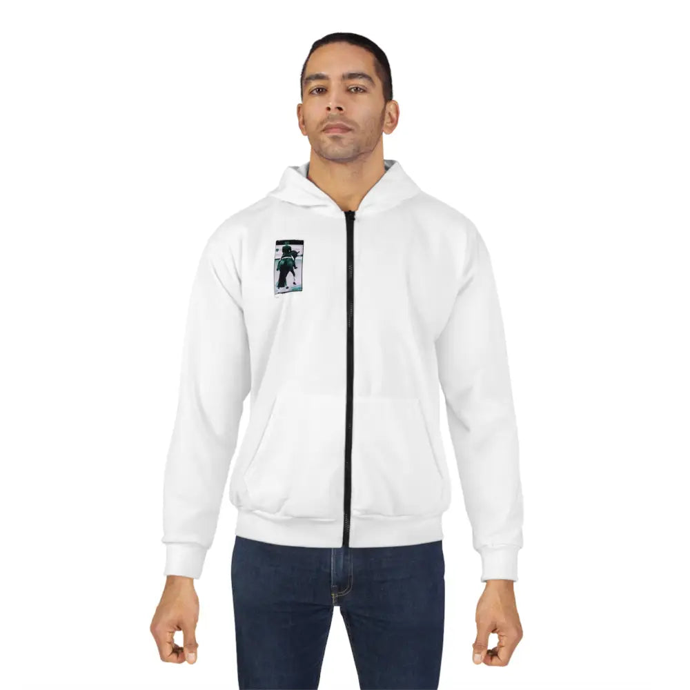 Elegant Dressage Rider Zip Hoodie - L - All Over Prints