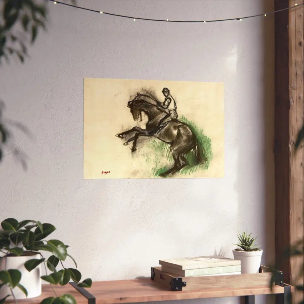 Equestrian Fine Art Poster - Horse Riding Artwork for Home Decor - Poster