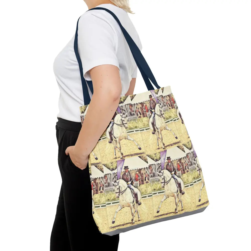 Equestrian Tote Bag - Stylish Dressage Rider Design for Horse Lovers - Bags