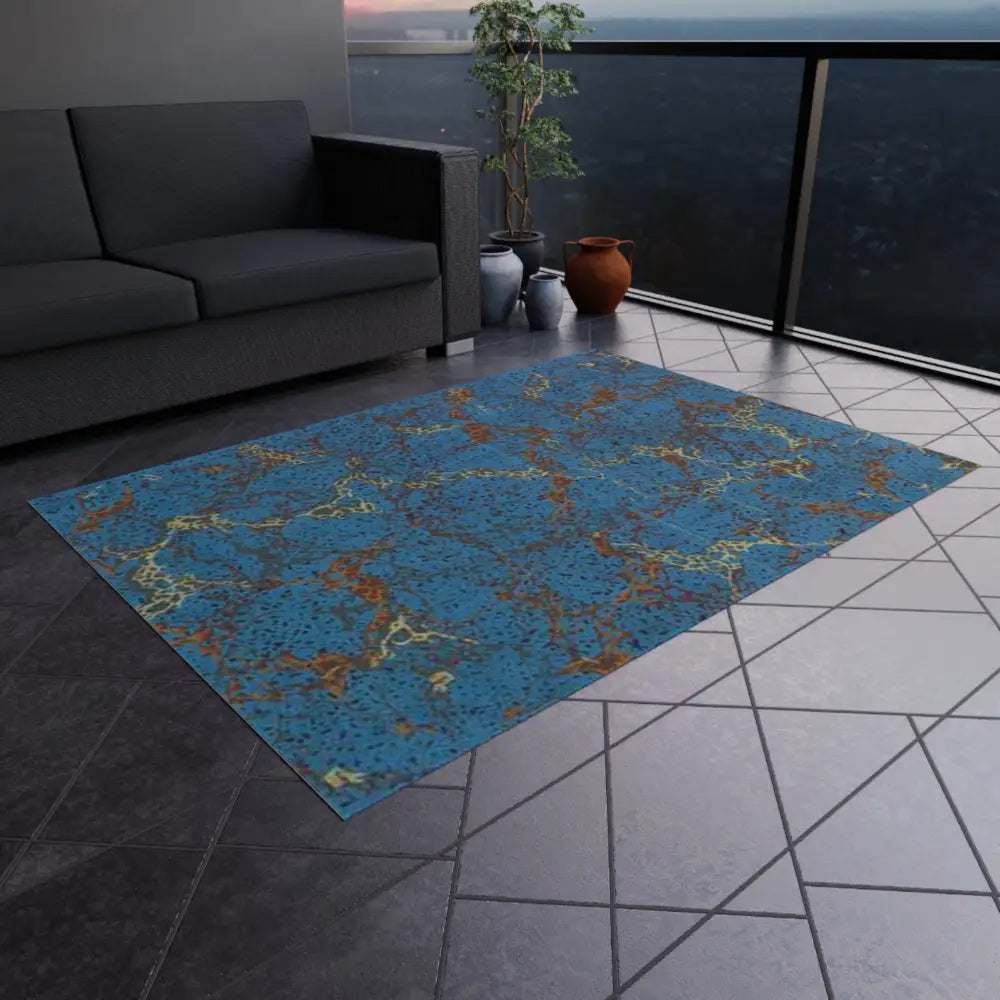 Vibrant Outdoor Rug for Patio Stables Tack Room - Home Decor