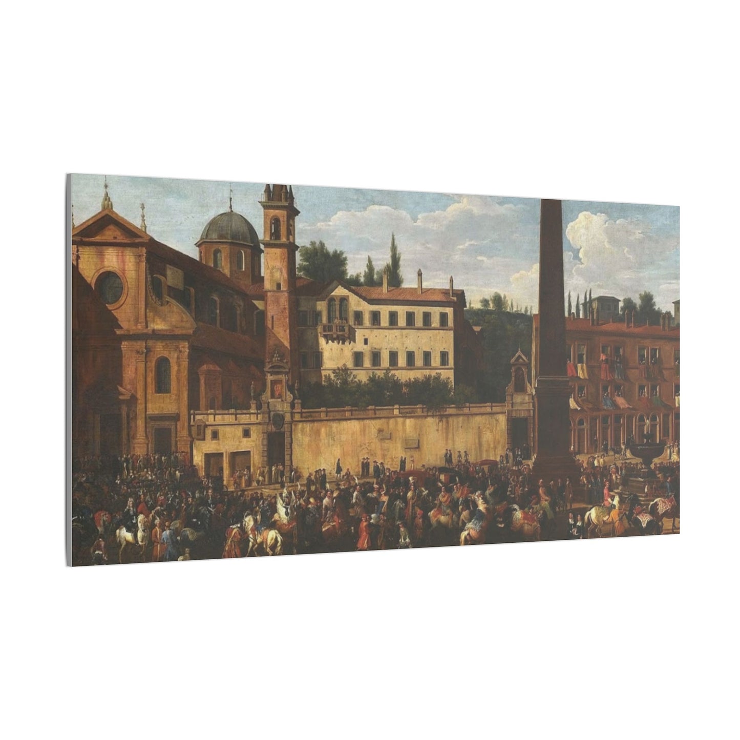 Canvas Art Print - Renaissance Italian City Promenade