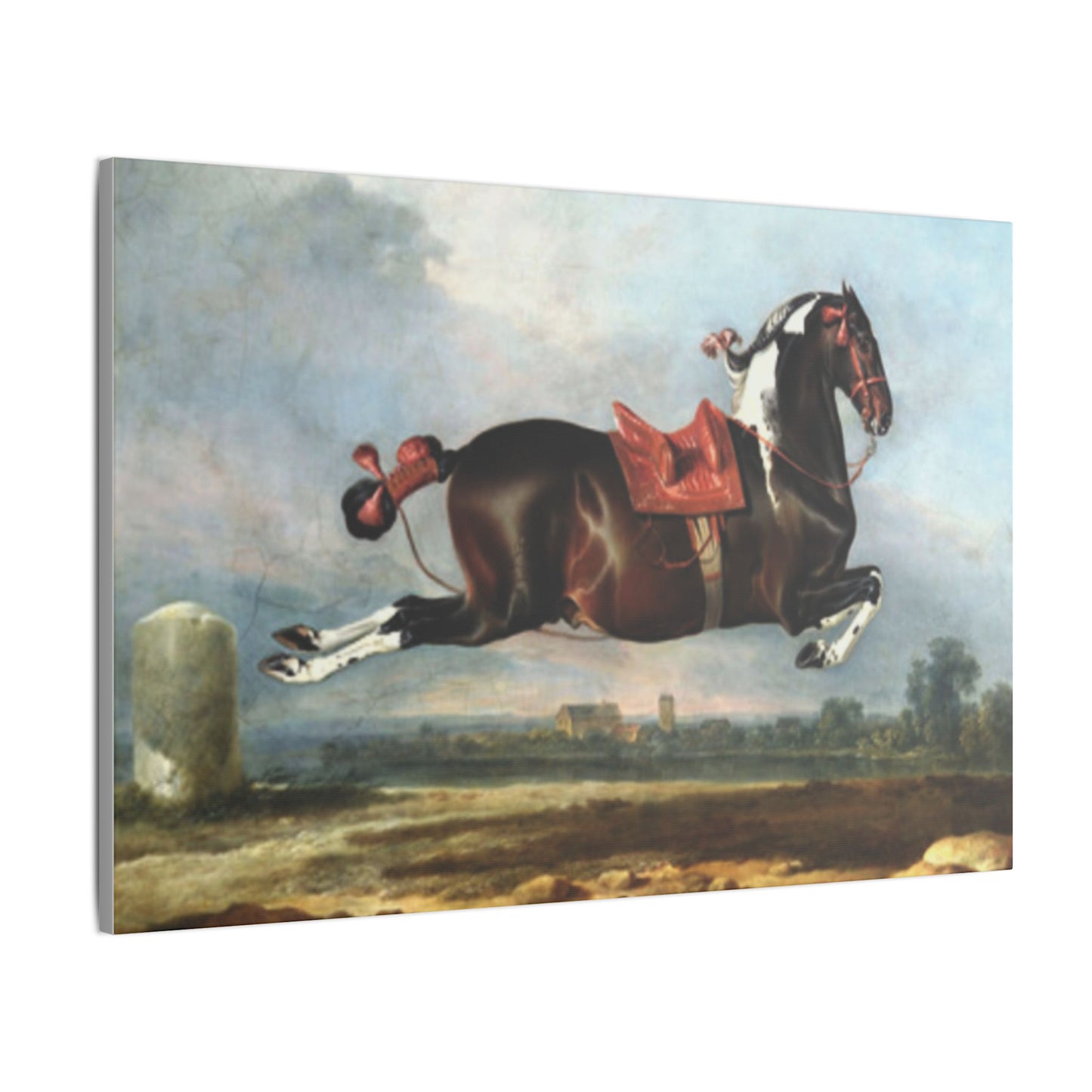 Jumping Horse Wall Art - The Kladruper Cerbero for Equestrian Lovers