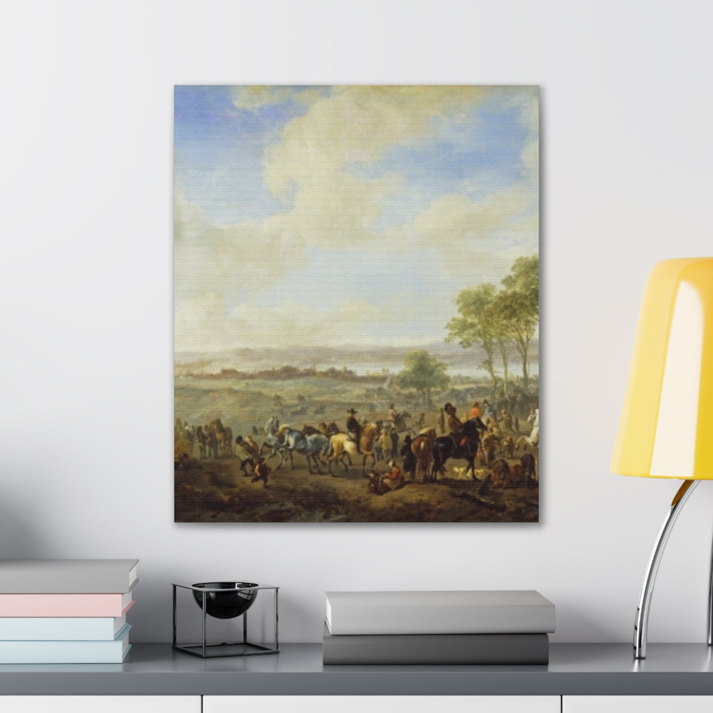 Classic Renaissance Horse Fair Canvas Print — Stretched 0.75" Wall Art
