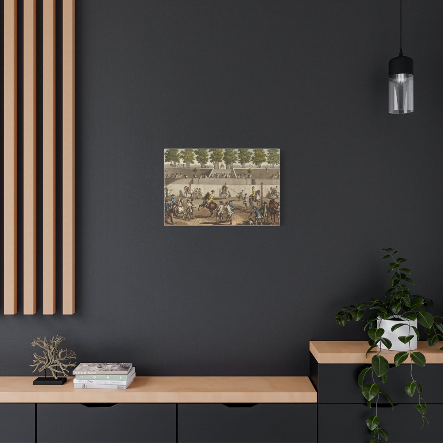 18th century Riding School Matte Canvas Print — Stretched 1.25"