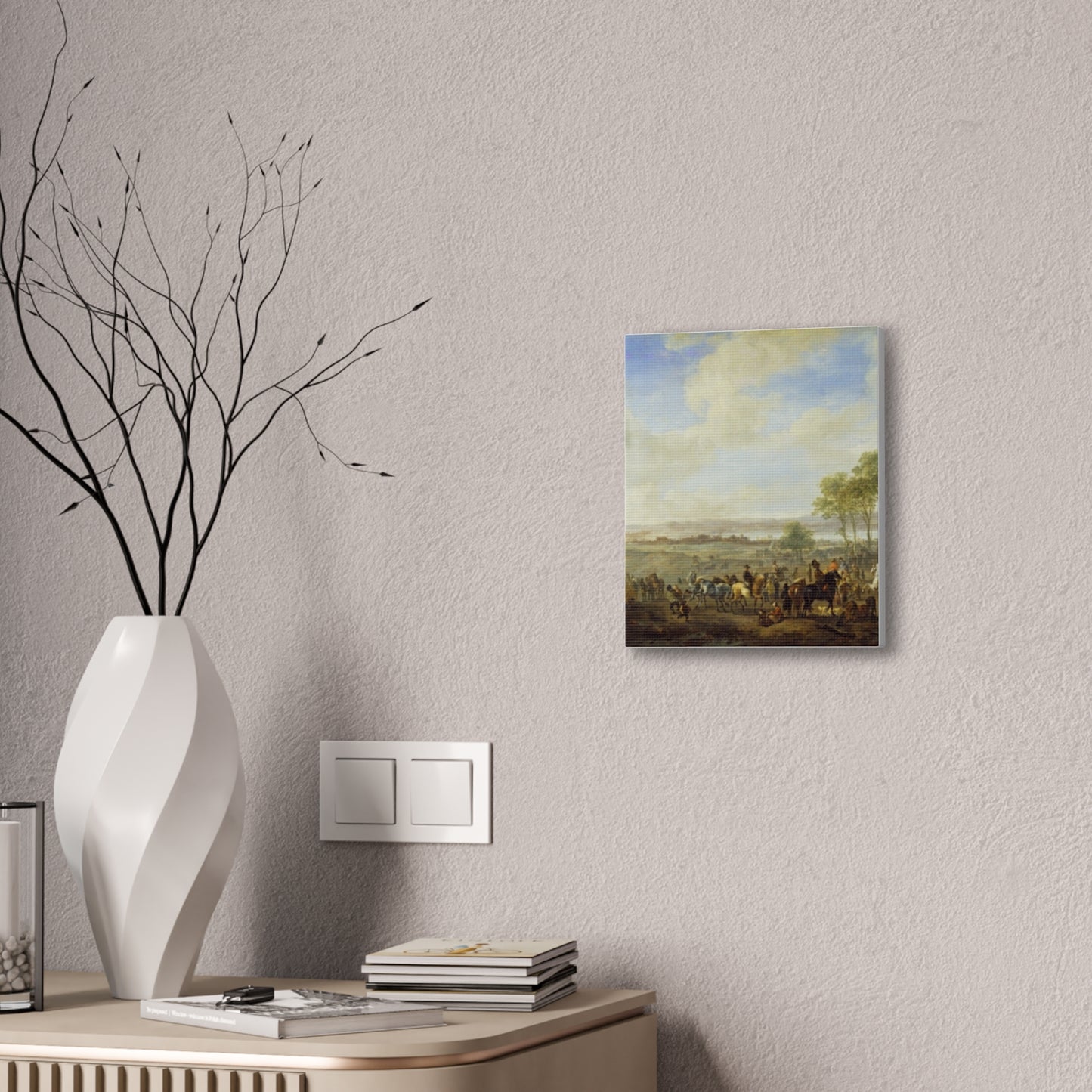 Classic Renaissance Horse Fair Canvas Print — Stretched 0.75" Wall Art