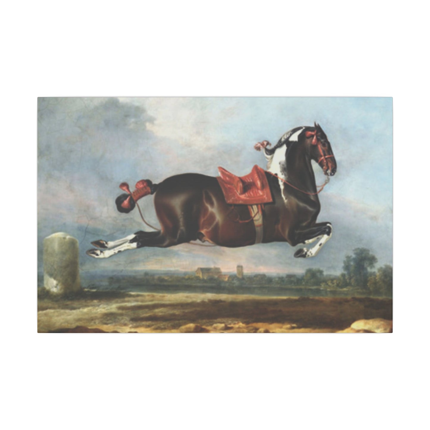Jumping Horse Wall Art - The Kladruper Cerbero for Equestrian Lovers