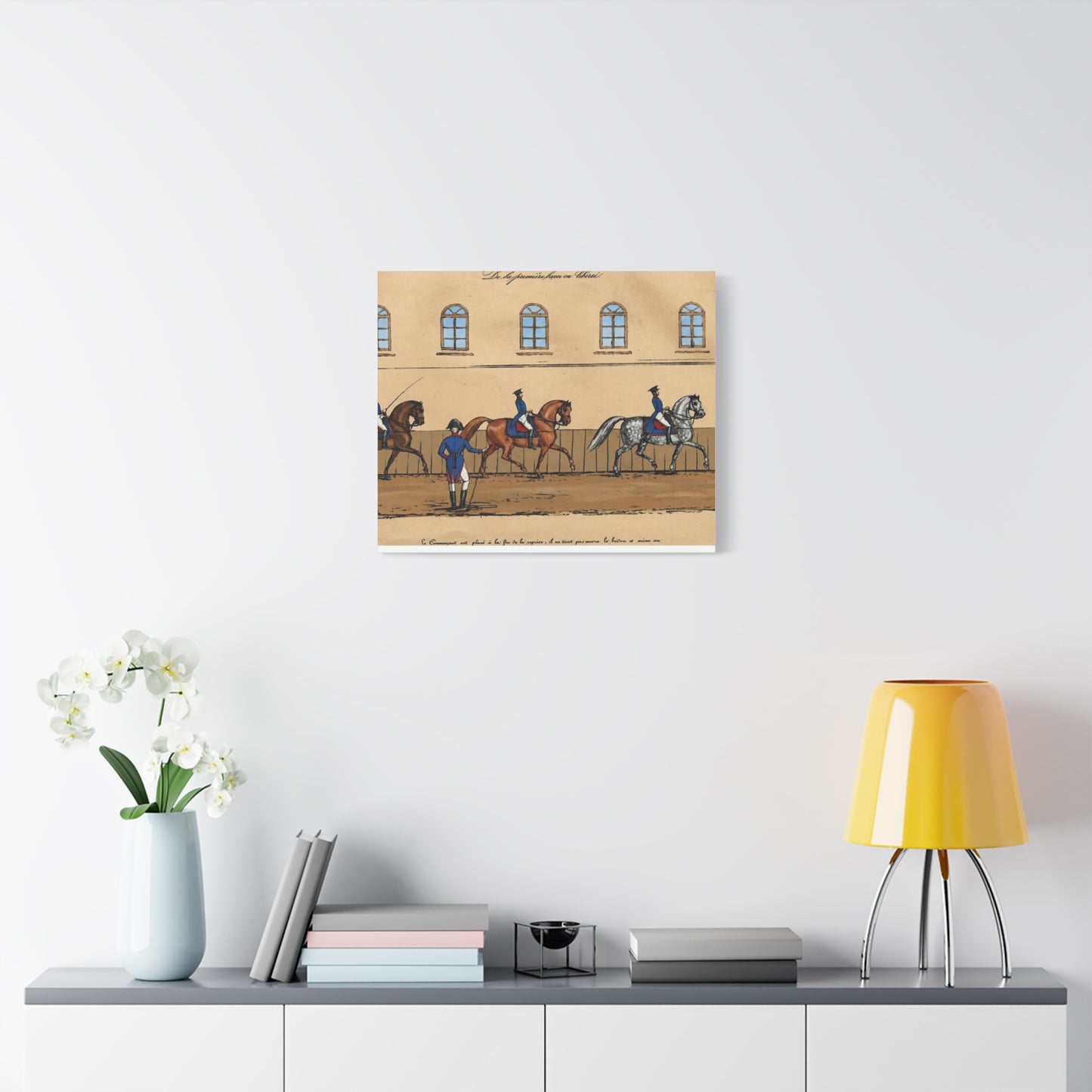1830s French Riding School Matte Canvas Wall Art — Stretched 1.25"