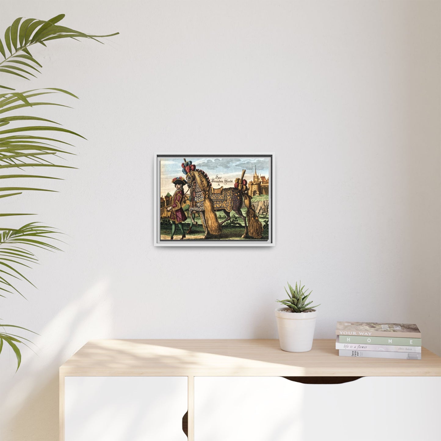 Das Freuden Pferde Matte Canvas Print — Framed Decorative Horse Art