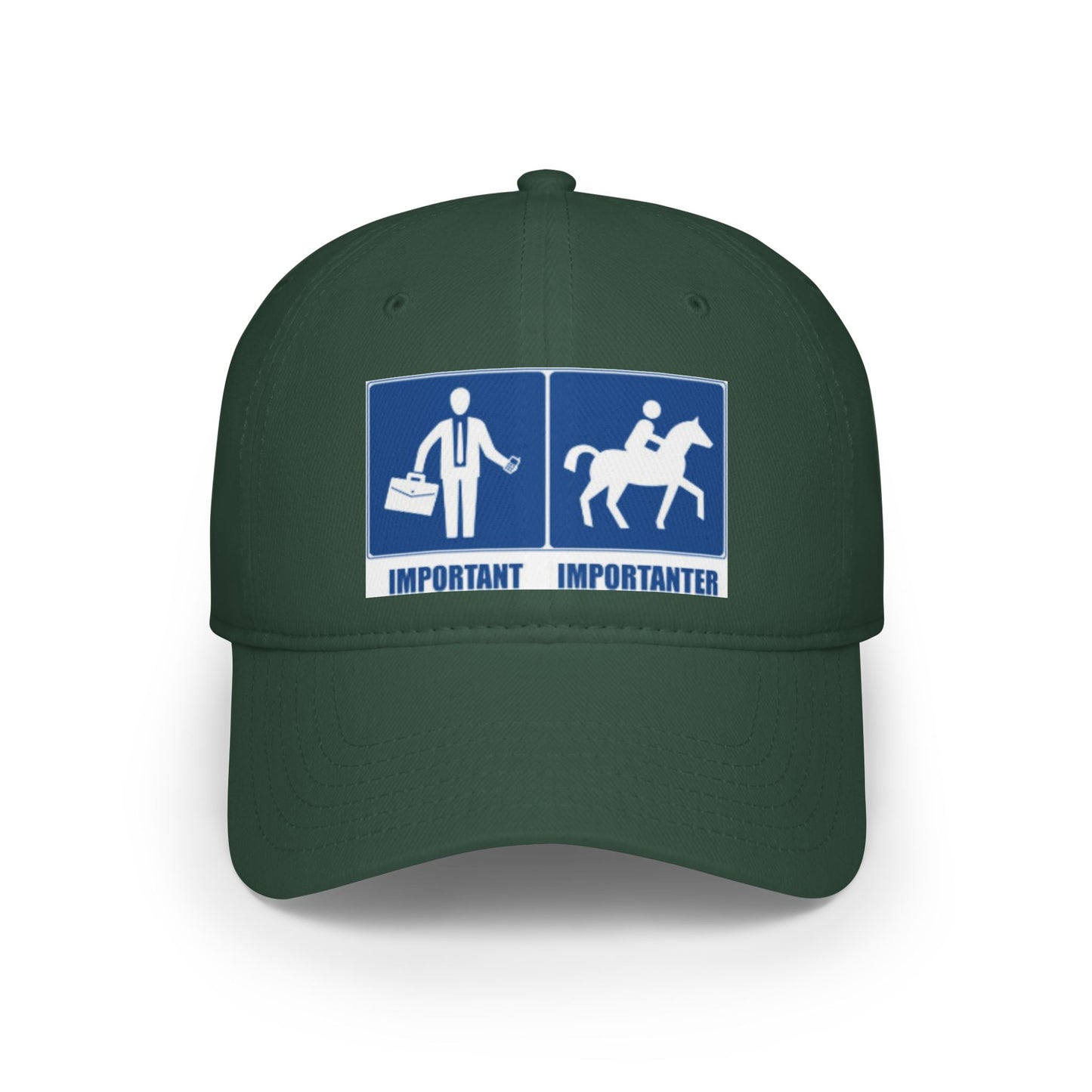 Baseball Cap Funny Quote Work Important Riding Importanter