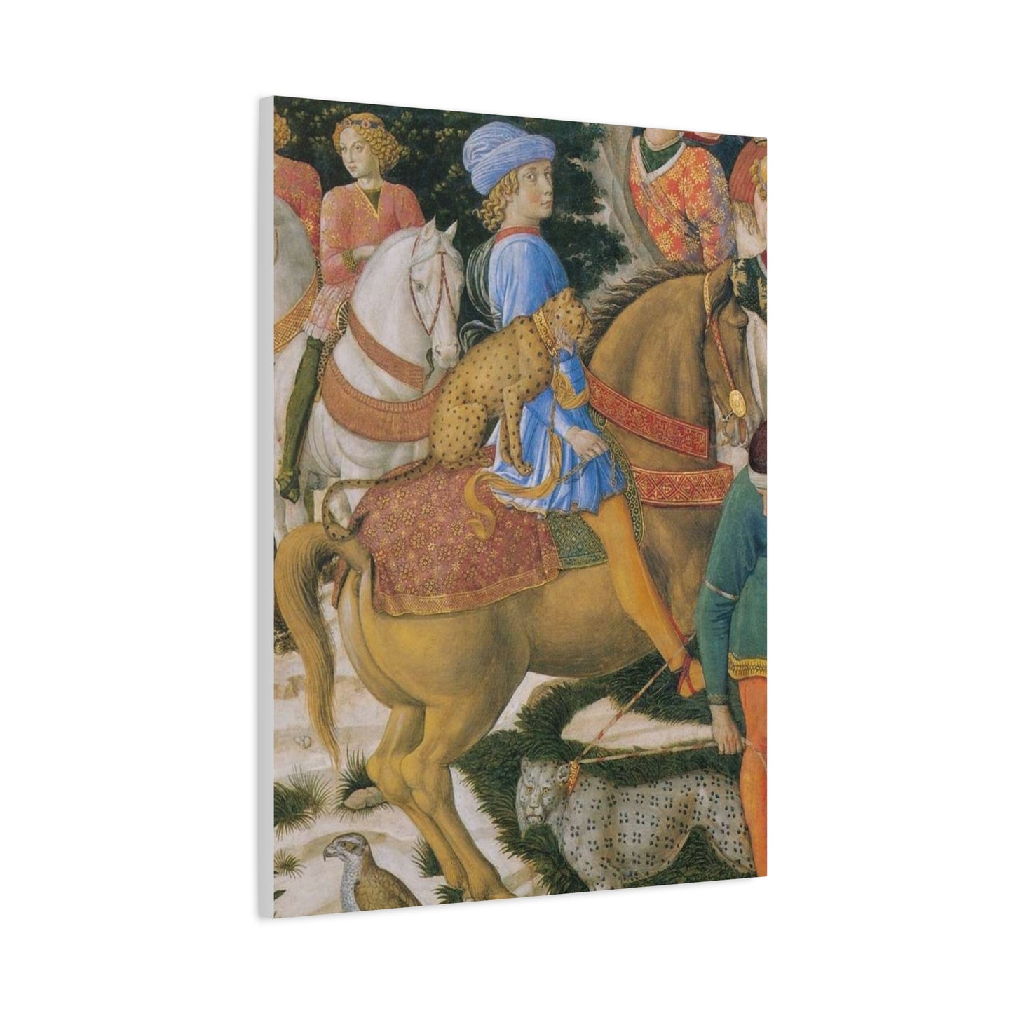 Procession of the Magi Matte Canvas Print — Medici with Leopards (Stretched)