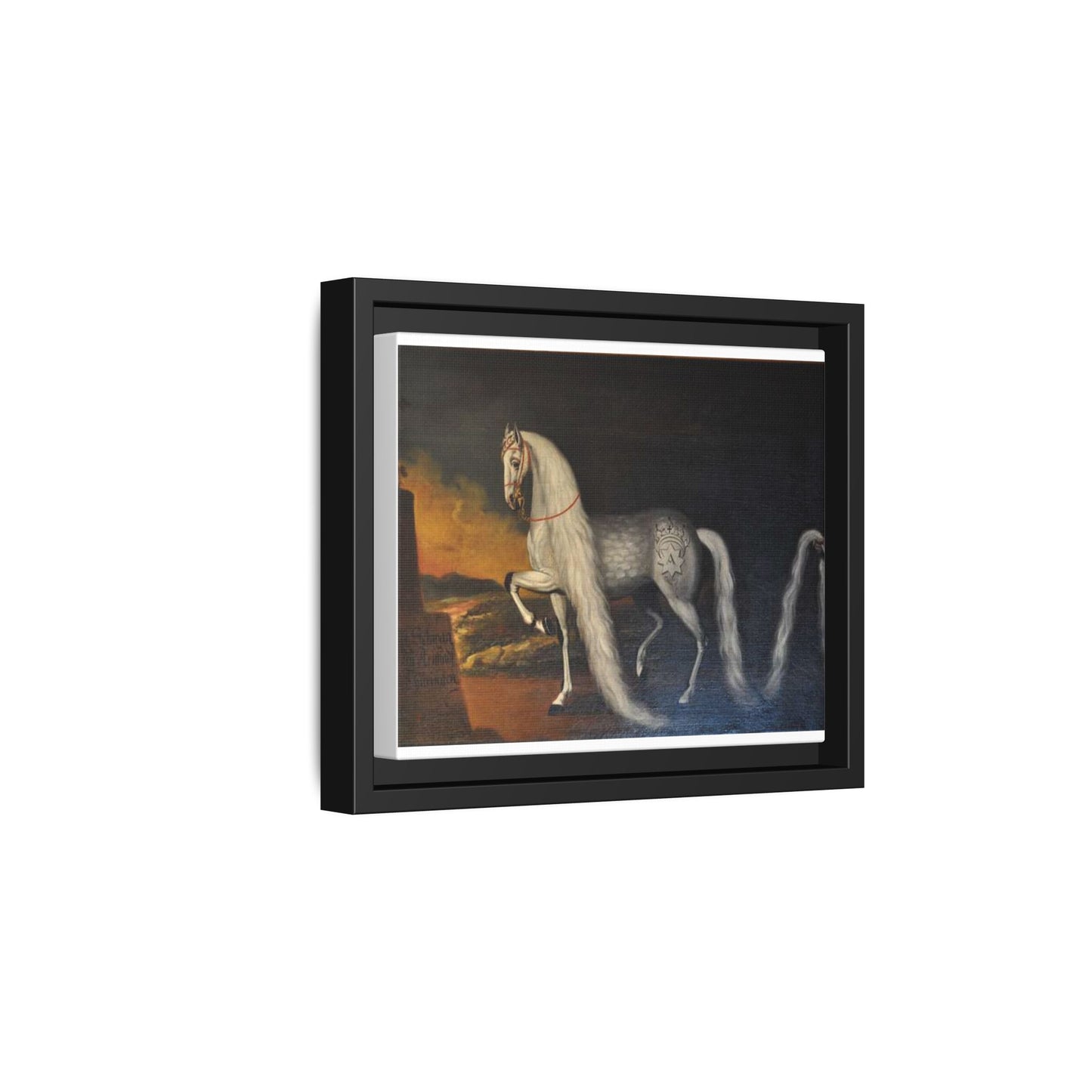 Matte Canvas Print — "Der Schwan zu Arnstadt" (Framed, Multi-Color)