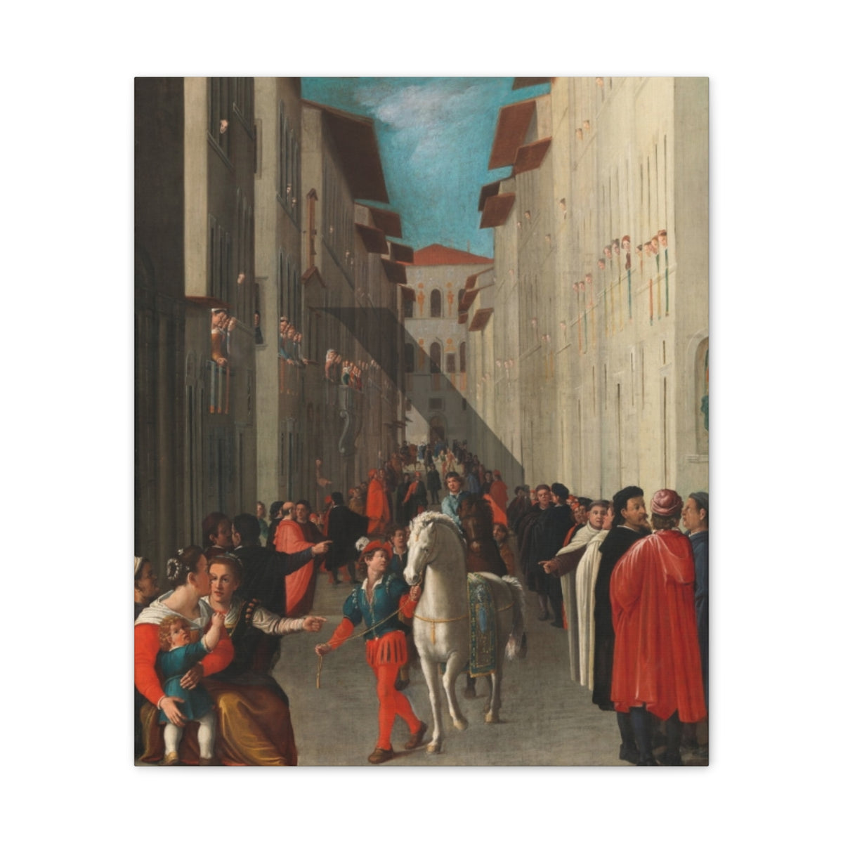 Renaissance Palio Racehorse Canvas Print