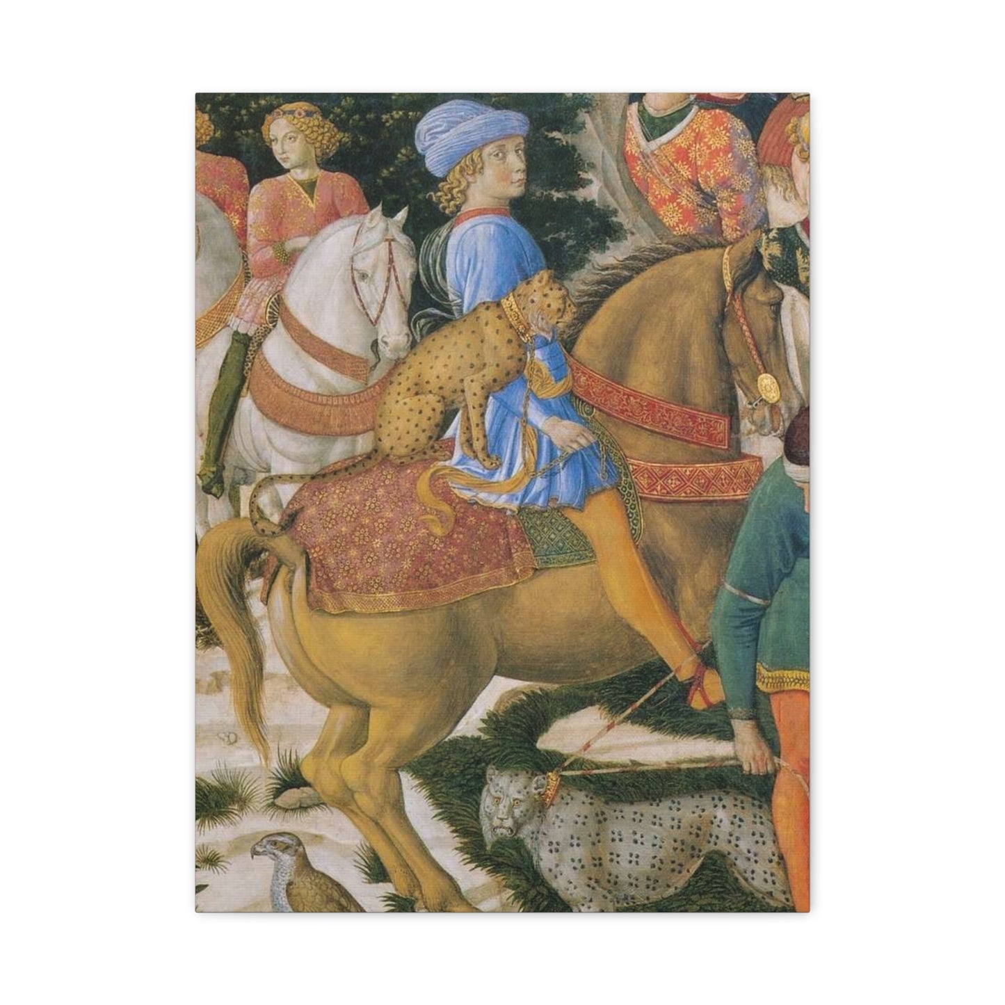 Procession of the Magi Matte Canvas Print — Medici with Leopards (Stretched)