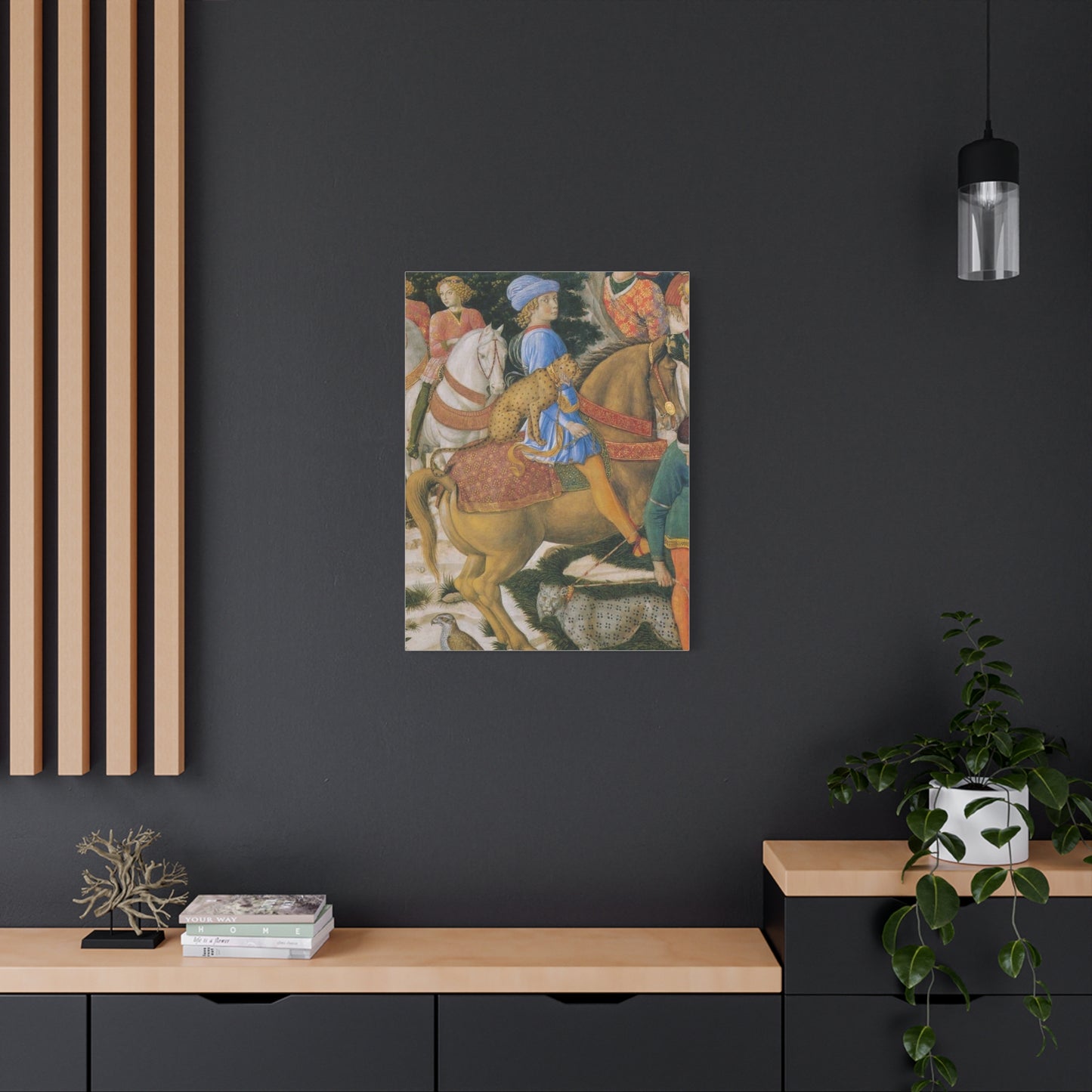 Procession of the Magi Matte Canvas Print — Medici with Leopards (Stretched)
