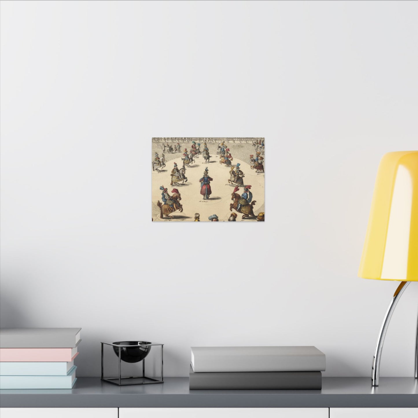 Renaissance Equestrian Art Canvas Print — Antoine de Pluvinel Levade Scene
