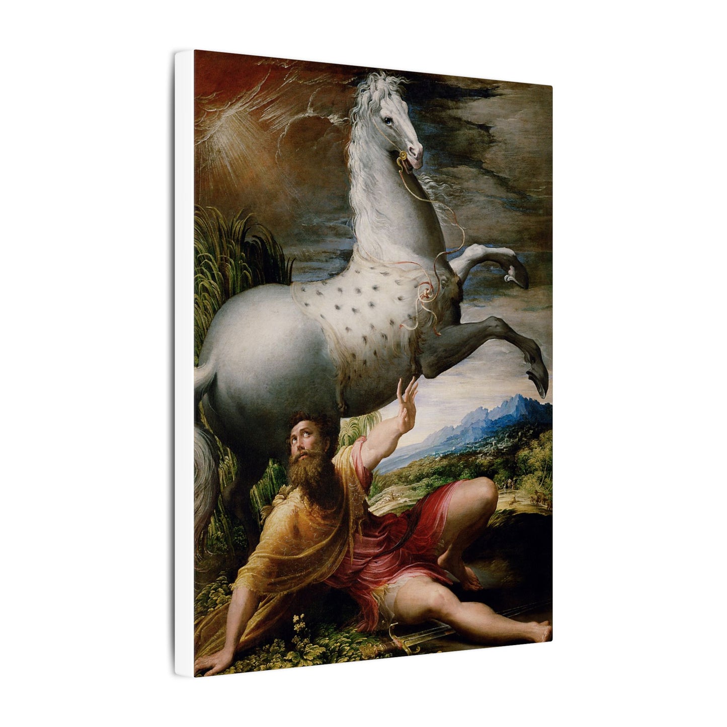 Canvas Print — Renaissance Painting of Saul Struck Blind (Stretched Matte)