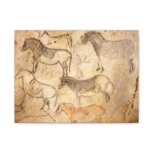 Canvas Print - Prehistoric Horse Painting Replica