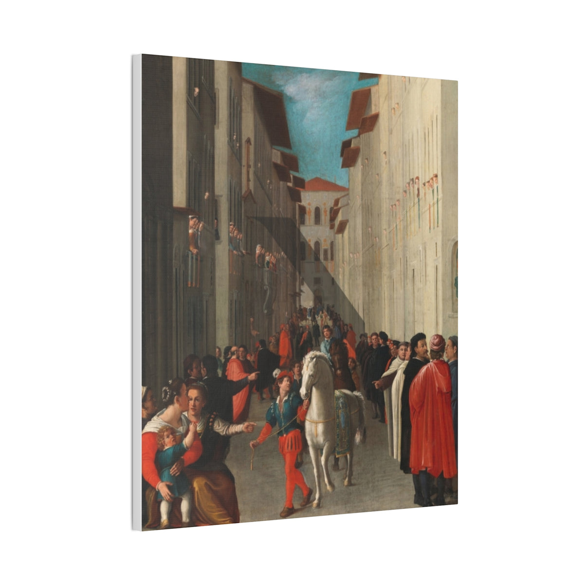 Renaissance Palio Racehorse Canvas Print
