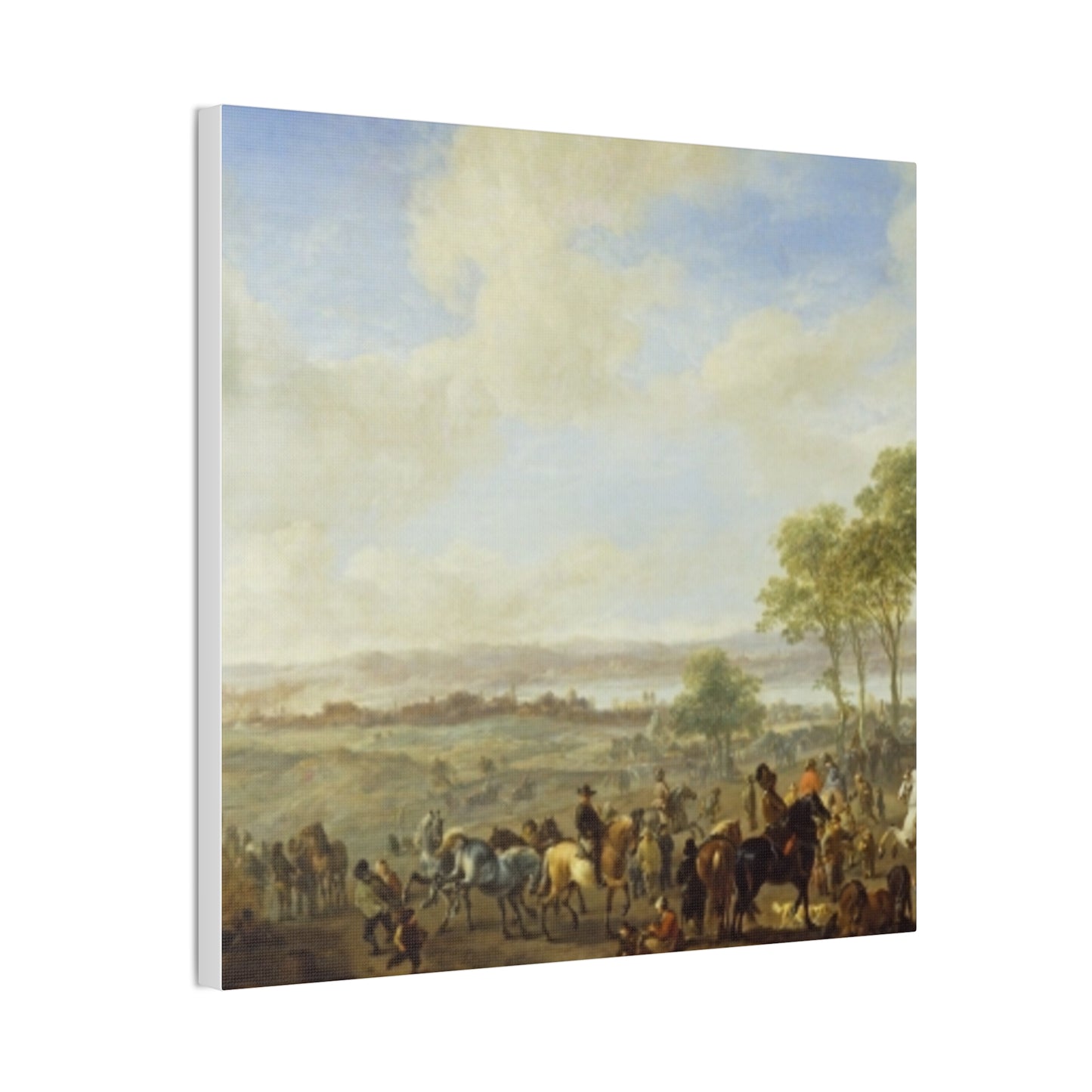 Classic Renaissance Horse Fair Canvas Print — Stretched 0.75" Wall Art