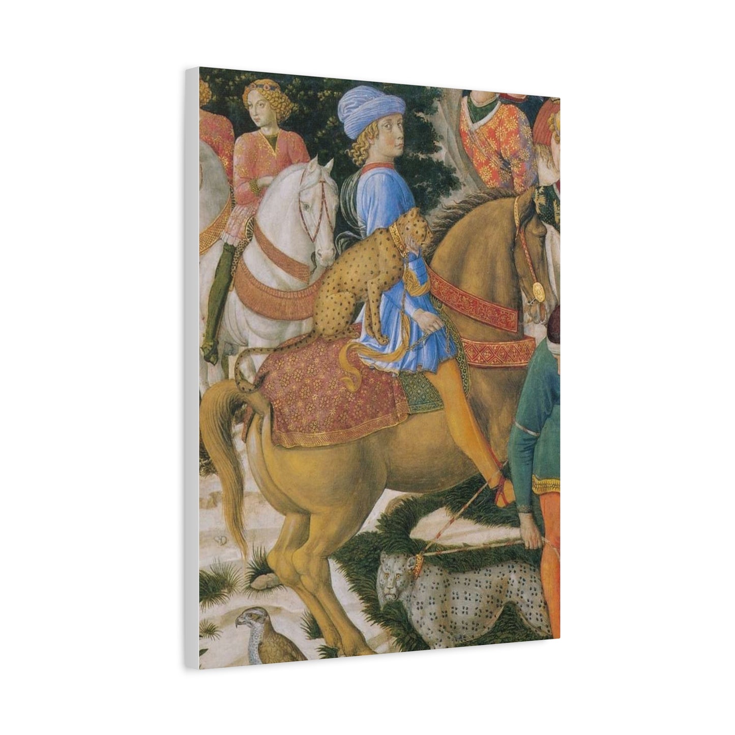 Procession of the Magi Matte Canvas Print — Medici with Leopards (Stretched)