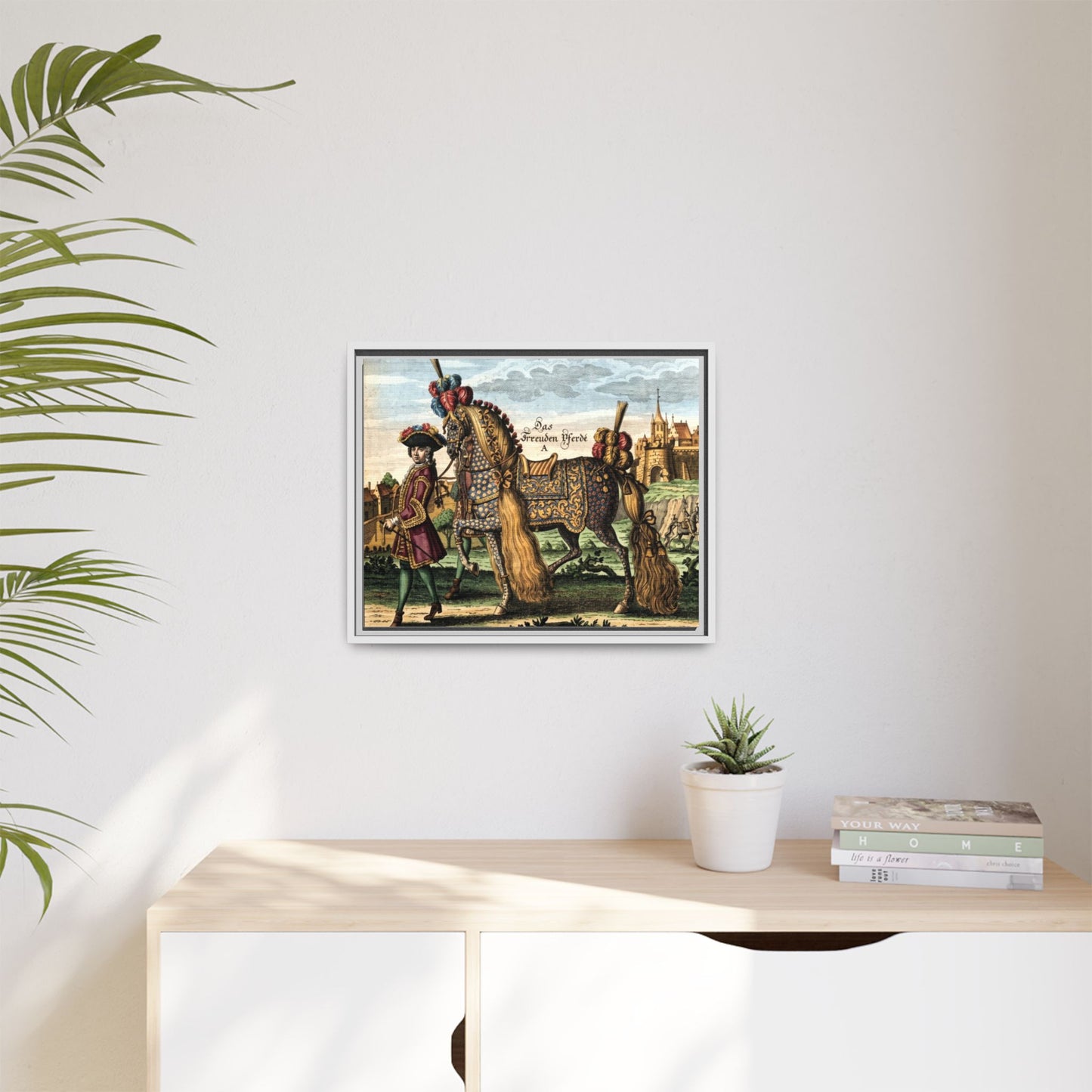 Das Freuden Pferde Matte Canvas Print — Framed Decorative Horse Art
