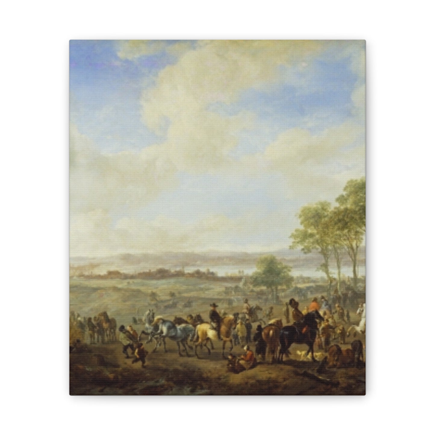 Classic Renaissance Horse Fair Canvas Print — Stretched 0.75" Wall Art