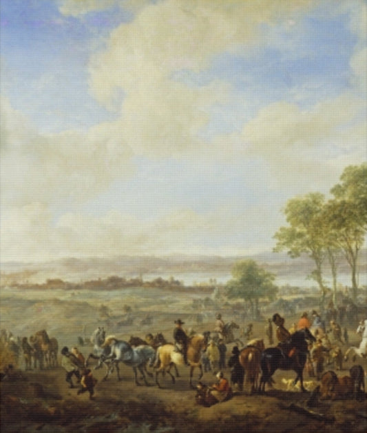Classic Renaissance Horse Fair Canvas Print — Stretched 0.75" Wall Art