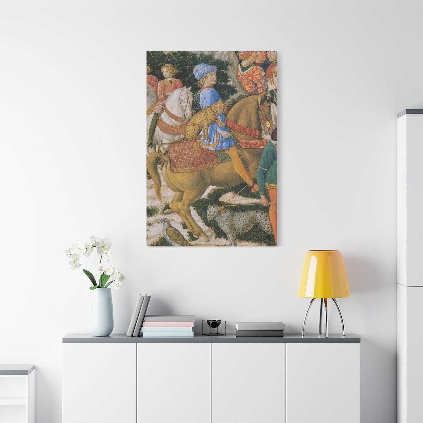 Procession of the Magi Matte Canvas Print — Medici with Leopards (Stretched)