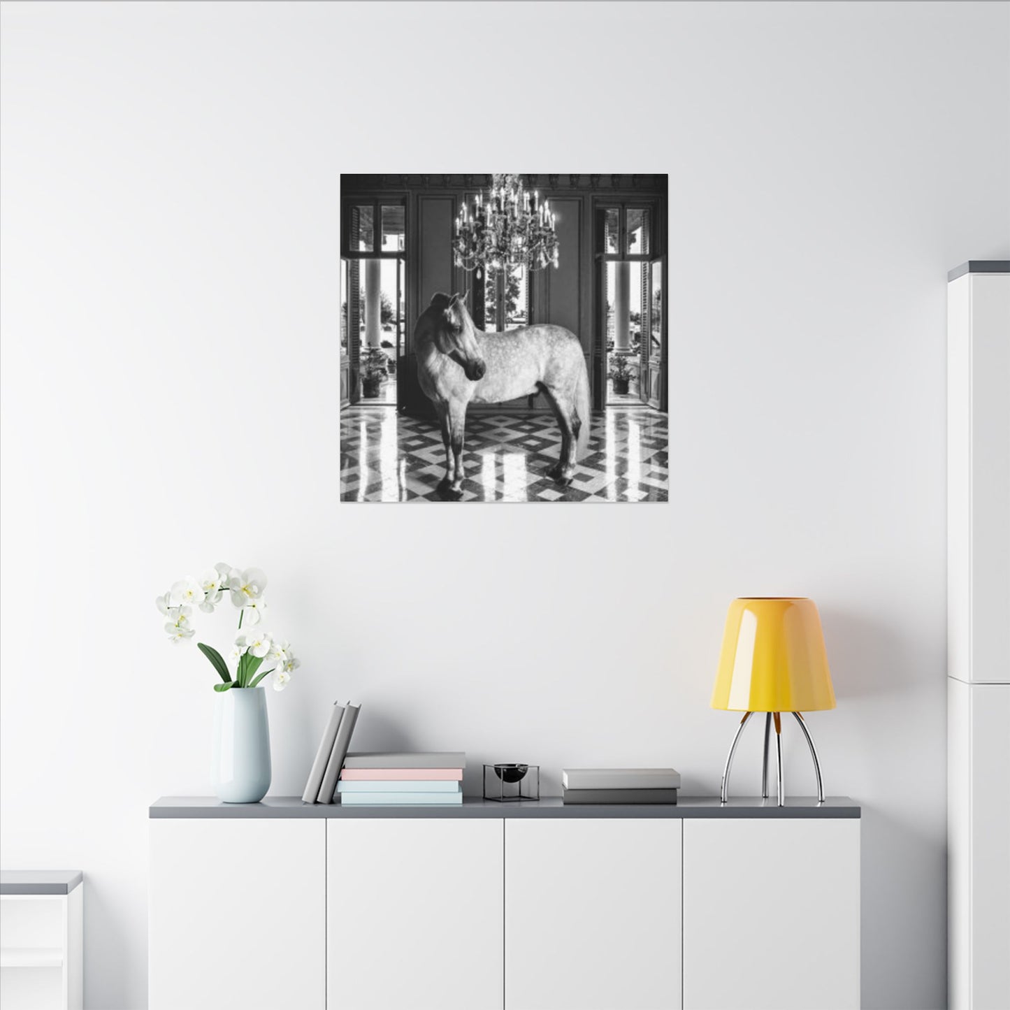 Equestrian Chateau Canvas