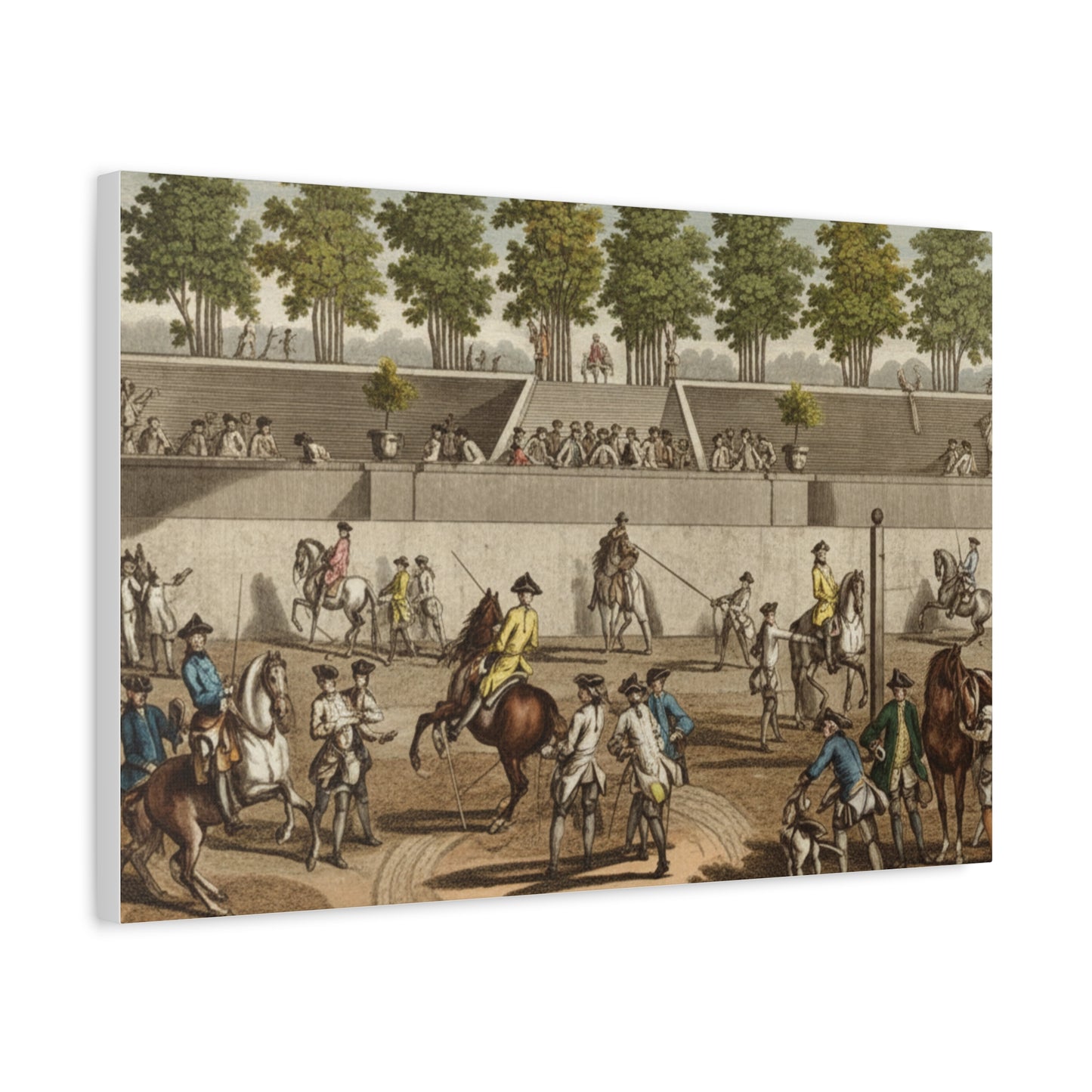 18th century Riding School Matte Canvas Print — Stretched 1.25"