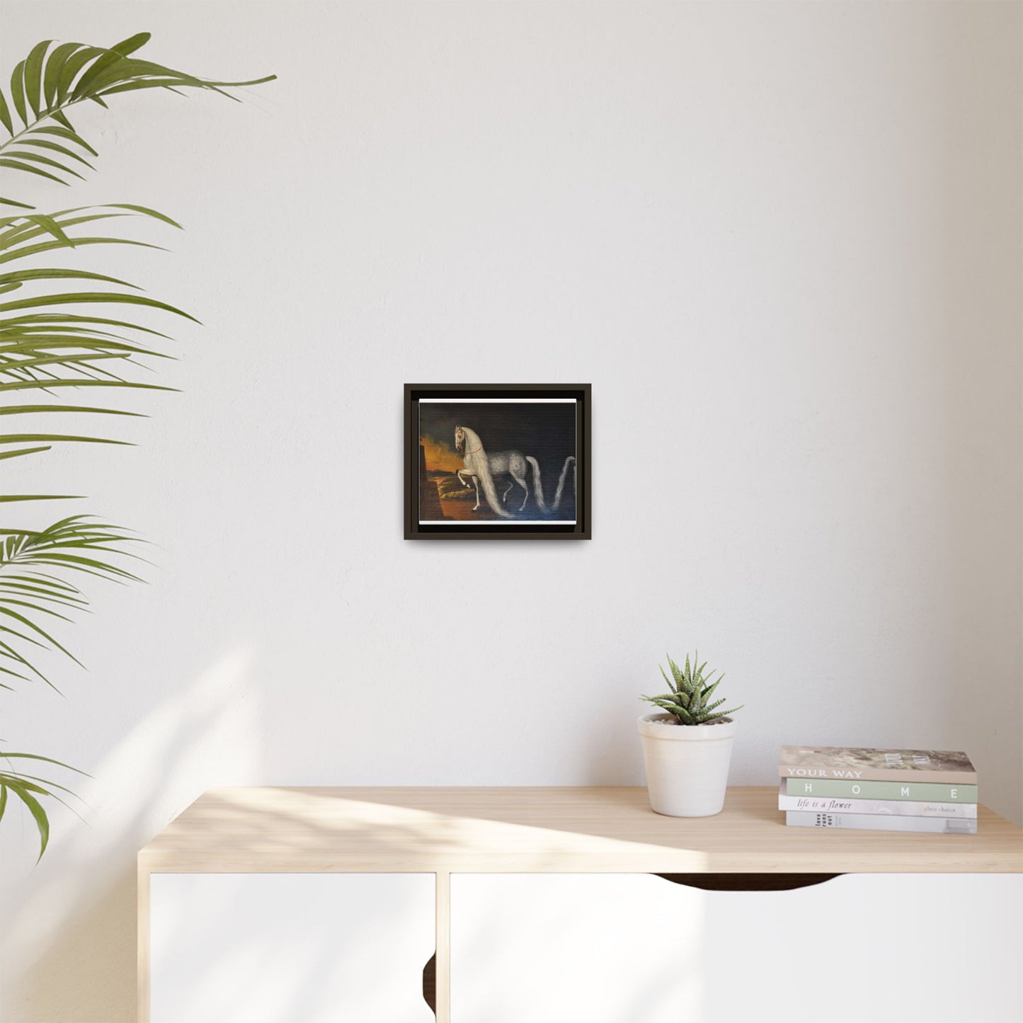 Matte Canvas Print — "Der Schwan zu Arnstadt" (Framed, Multi-Color)