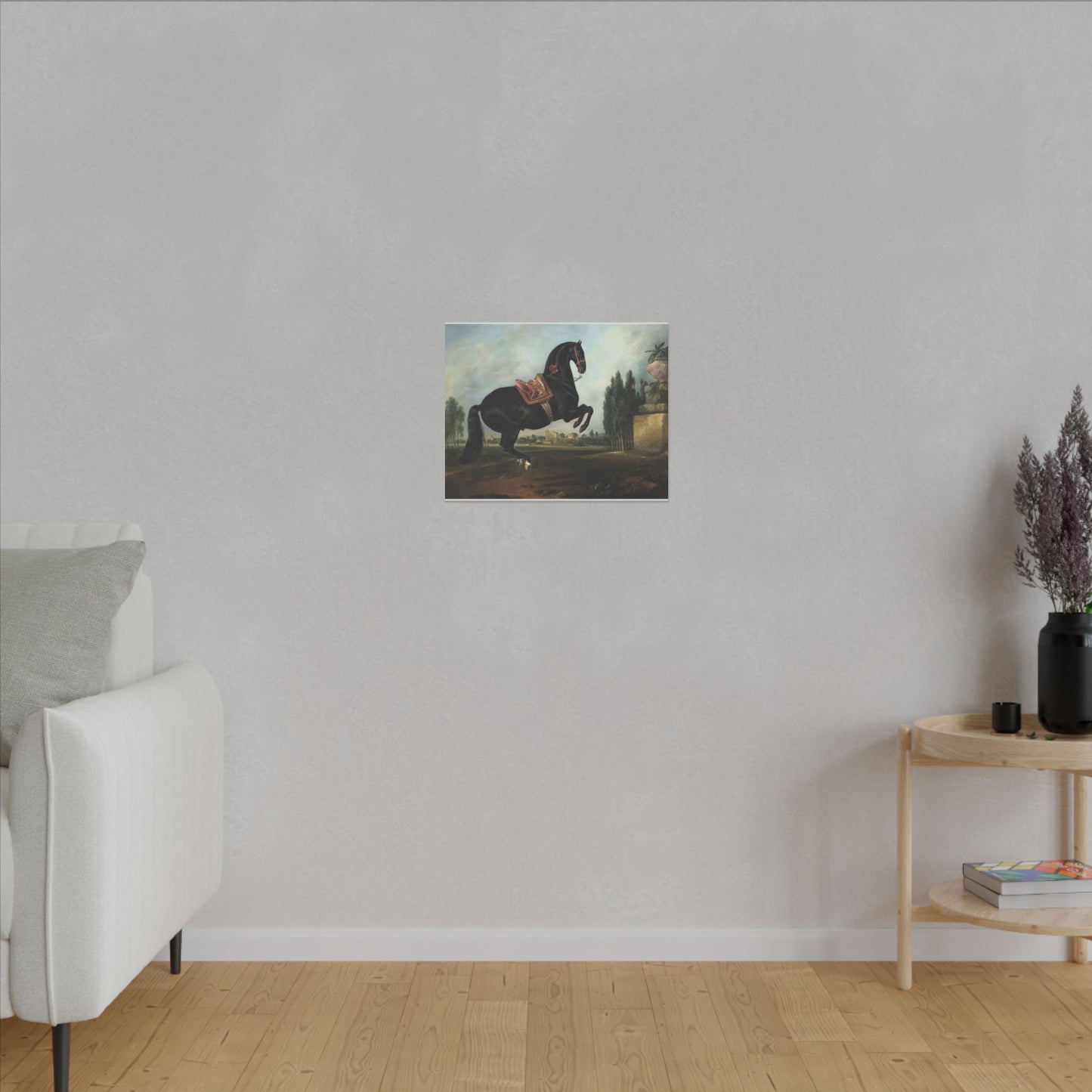 Equestrian Art Canvas Print – Majestic Black Horse, Gitano, Wall Decor