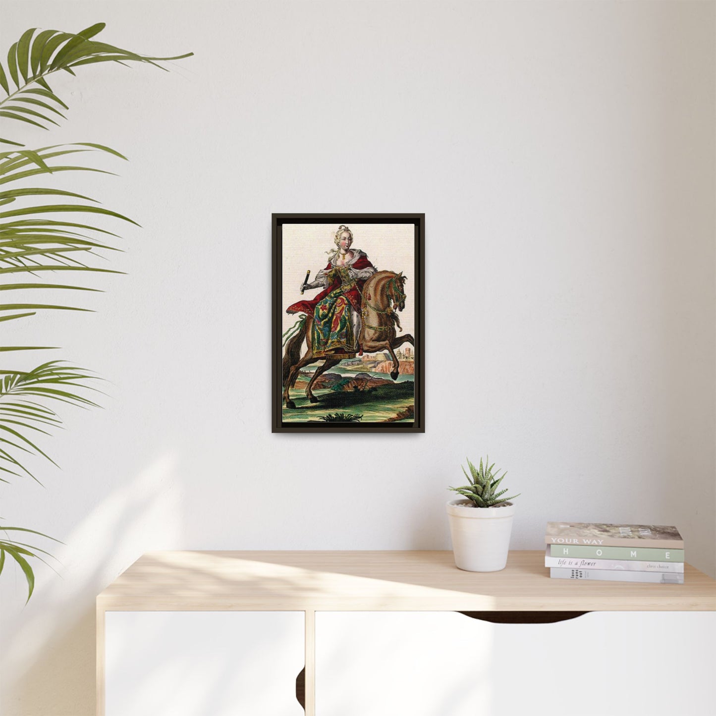 Framed Equestrian Canvas — Maria Anna Archiducissa Austriae Wall Art