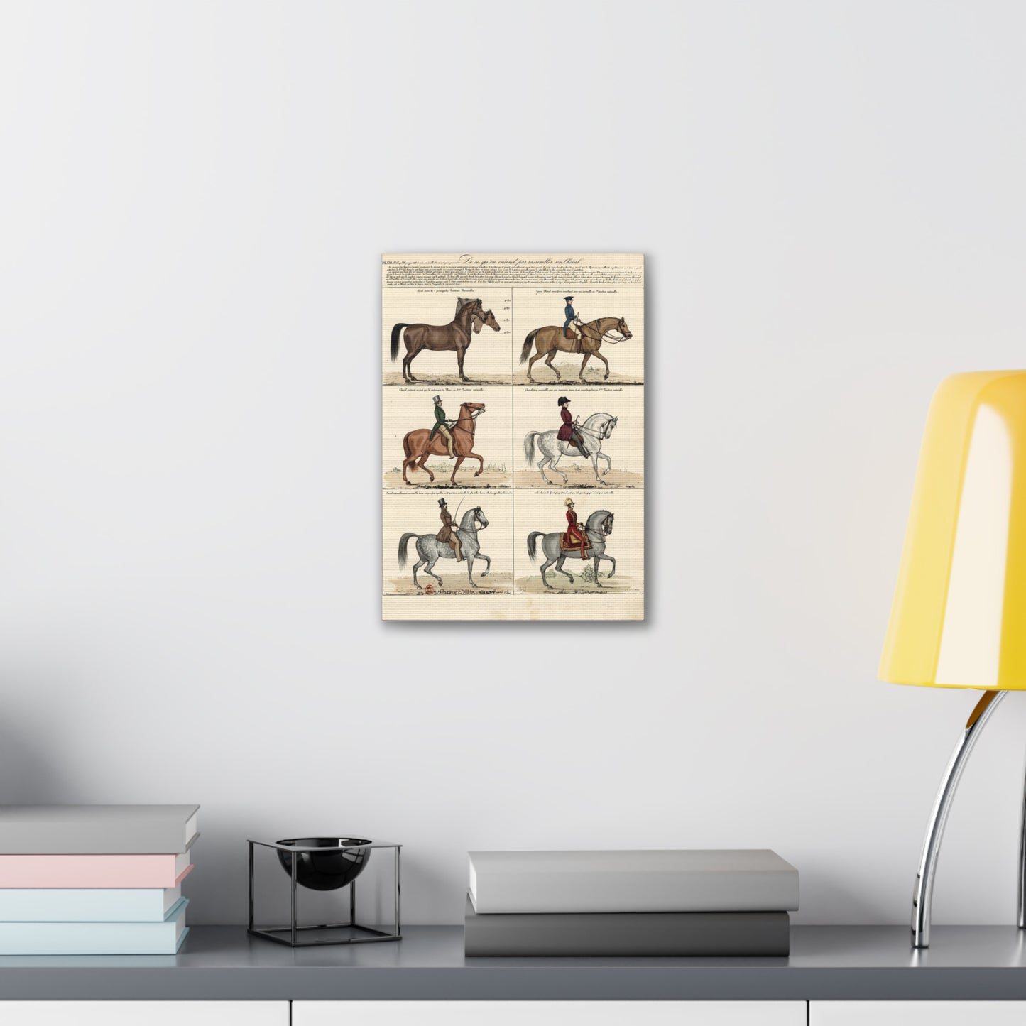 Vintage 1830s Horsemanship Canvas Print
