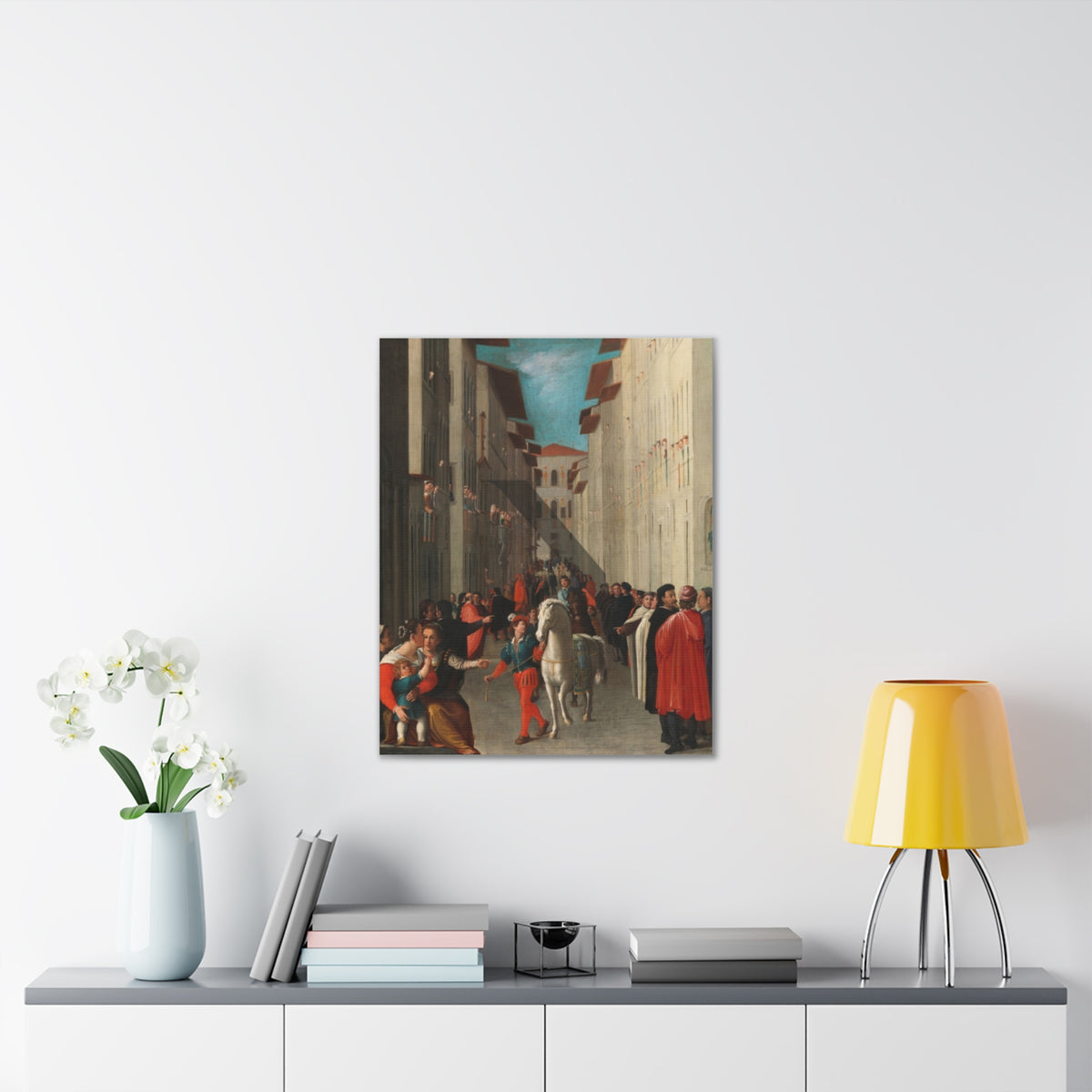 Renaissance Palio Racehorse Canvas Print
