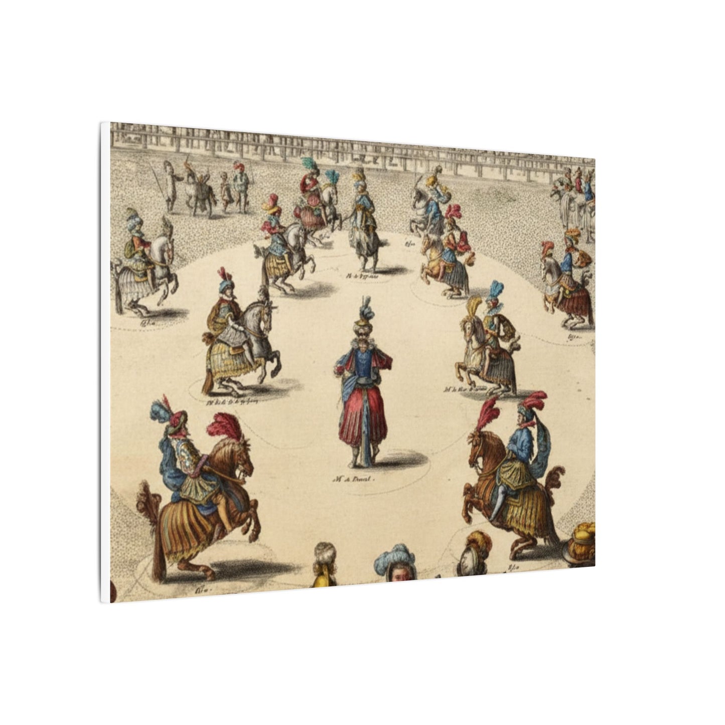 Renaissance Equestrian Art Canvas Print — Antoine de Pluvinel Levade Scene