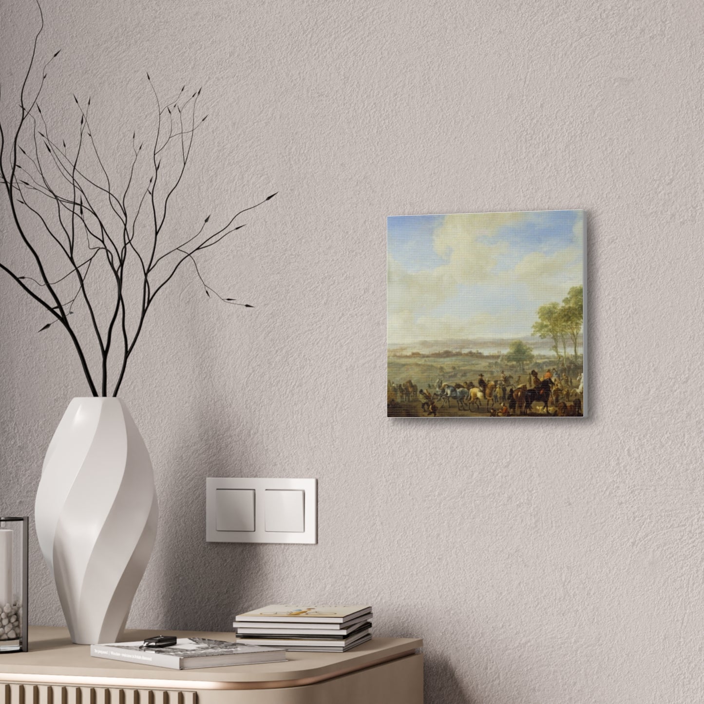 Classic Renaissance Horse Fair Canvas Print — Stretched 0.75" Wall Art