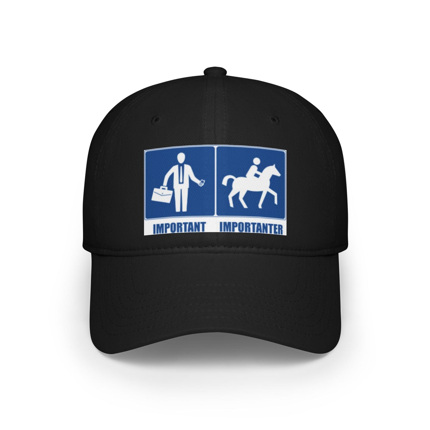 Baseball Cap Funny Quote Work Important Riding Importanter