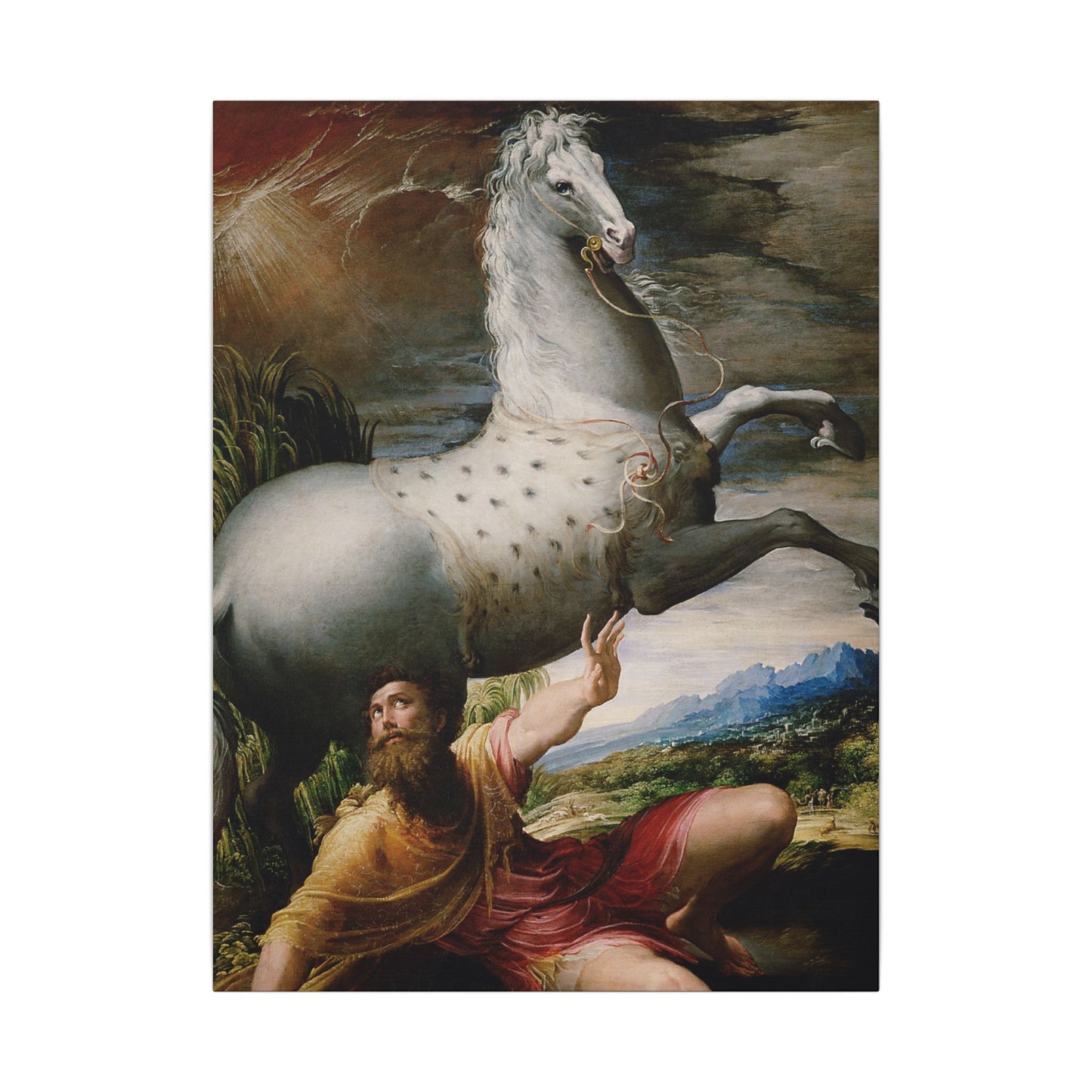 Canvas Print — Renaissance Painting of Saul Struck Blind (Stretched Matte)