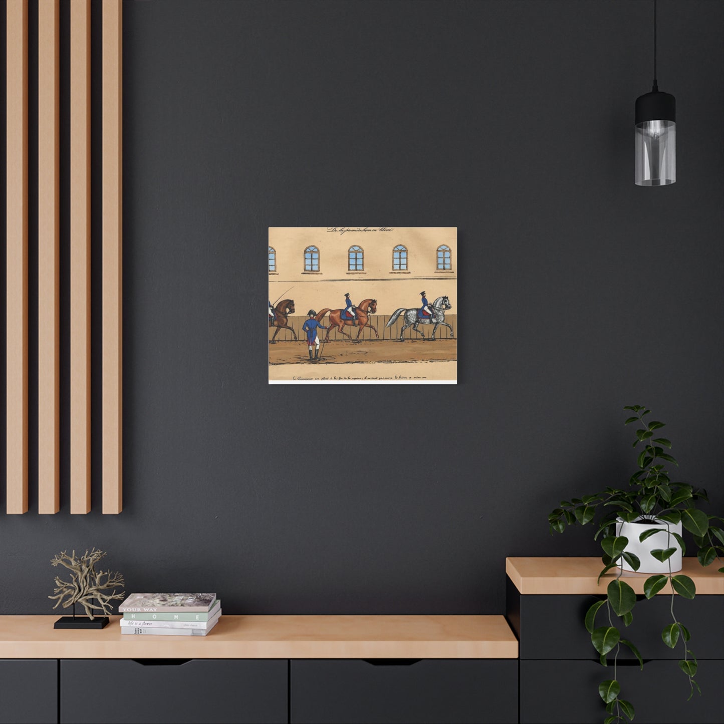 1830s French Riding School Matte Canvas Wall Art — Stretched 1.25"