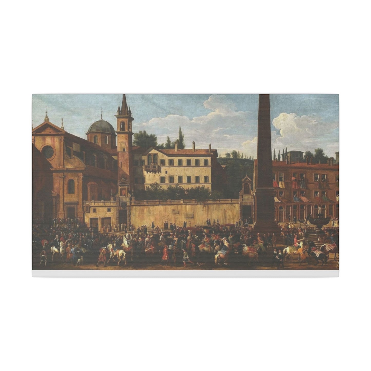 Canvas Art Print - Renaissance Italian City Promenade