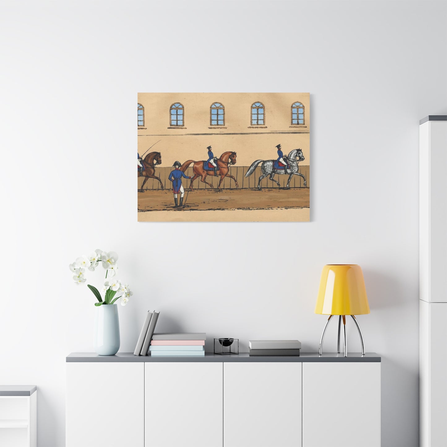 1830s French Riding School Matte Canvas Wall Art — Stretched 1.25"