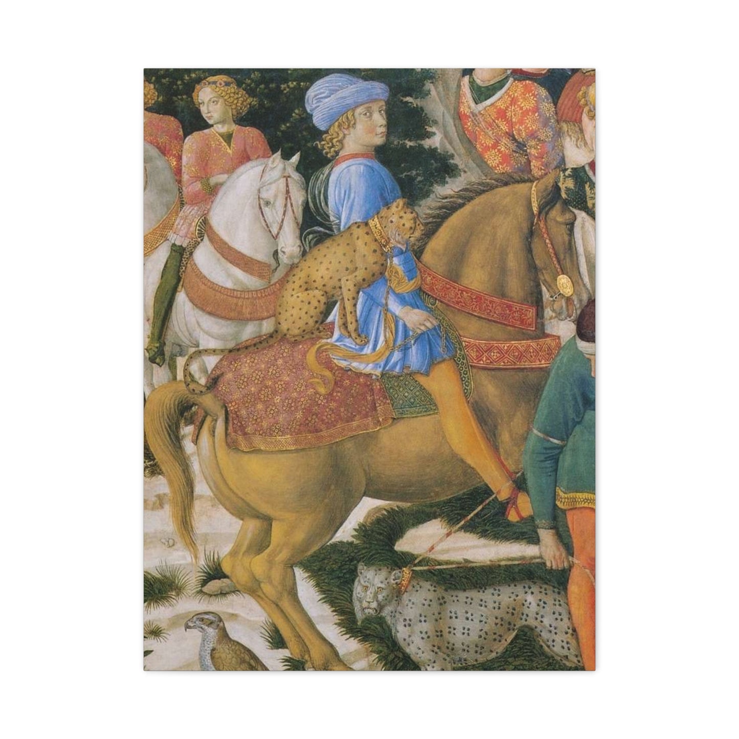 Procession of the Magi Matte Canvas Print — Medici with Leopards (Stretched)