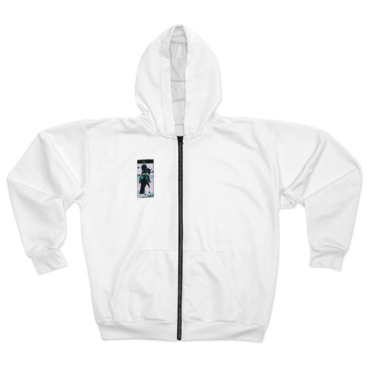 Elegant Dressage Rider Zip Hoodie