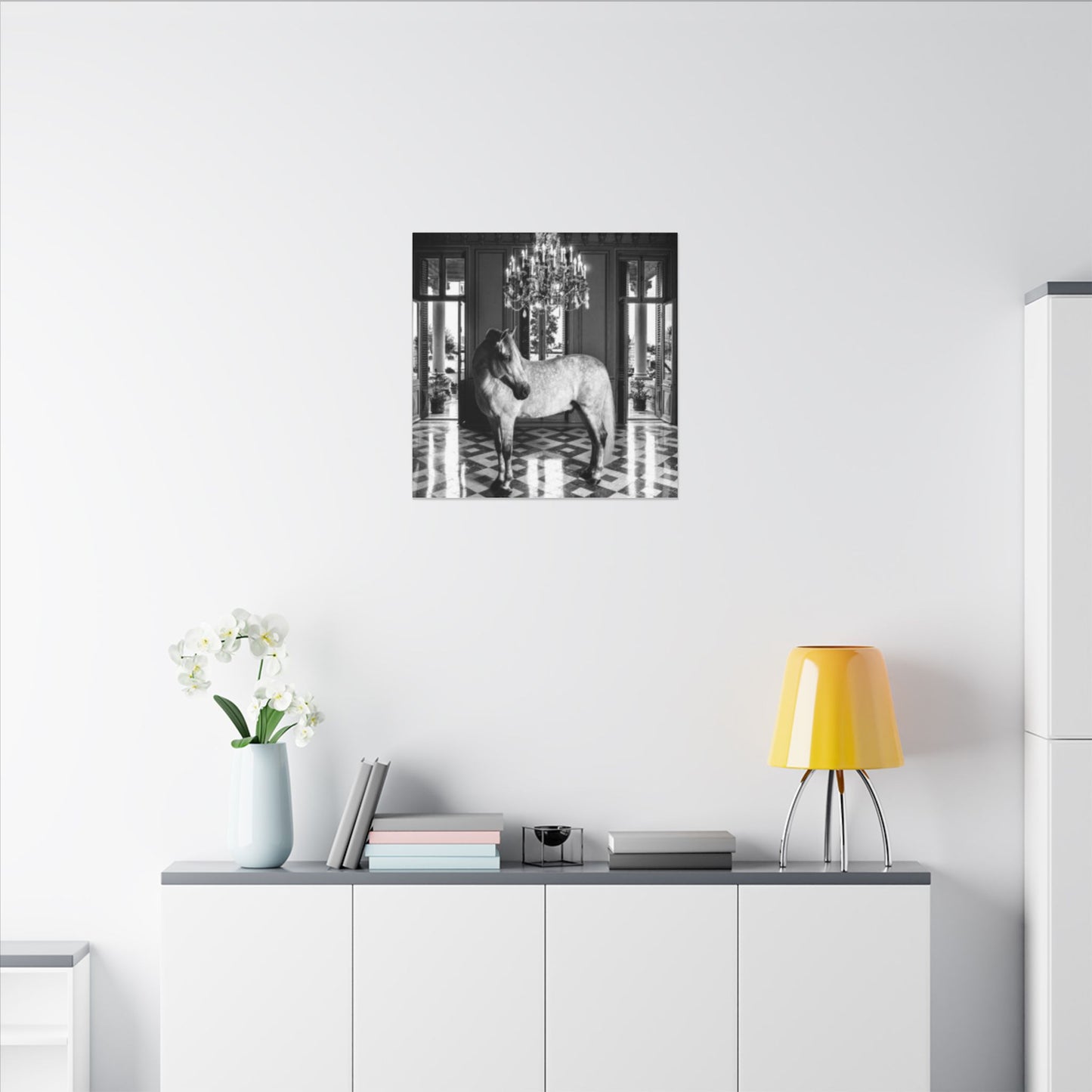 Equestrian Chateau Canvas
