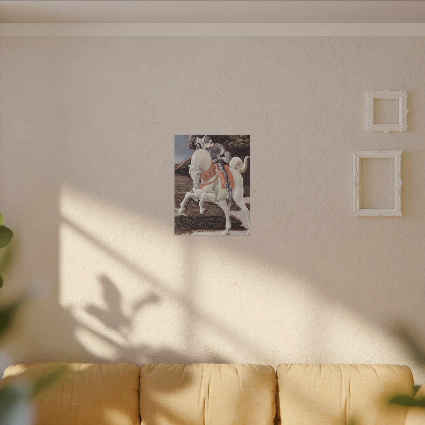 St. George & the Dragon Horse Matte Canvas Print — Paolo Uccello Renaissance Knight Wall Art